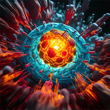 Absorpcja neutronu przez jądro uranu prowadzi do jego rozszczepienia i uwolnienia dodatkowych neutronów.